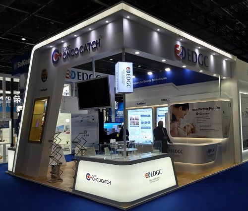 EDGC가 Medlab Middle East 2022 전시회에 설치한 부스. [EDGC 제공]