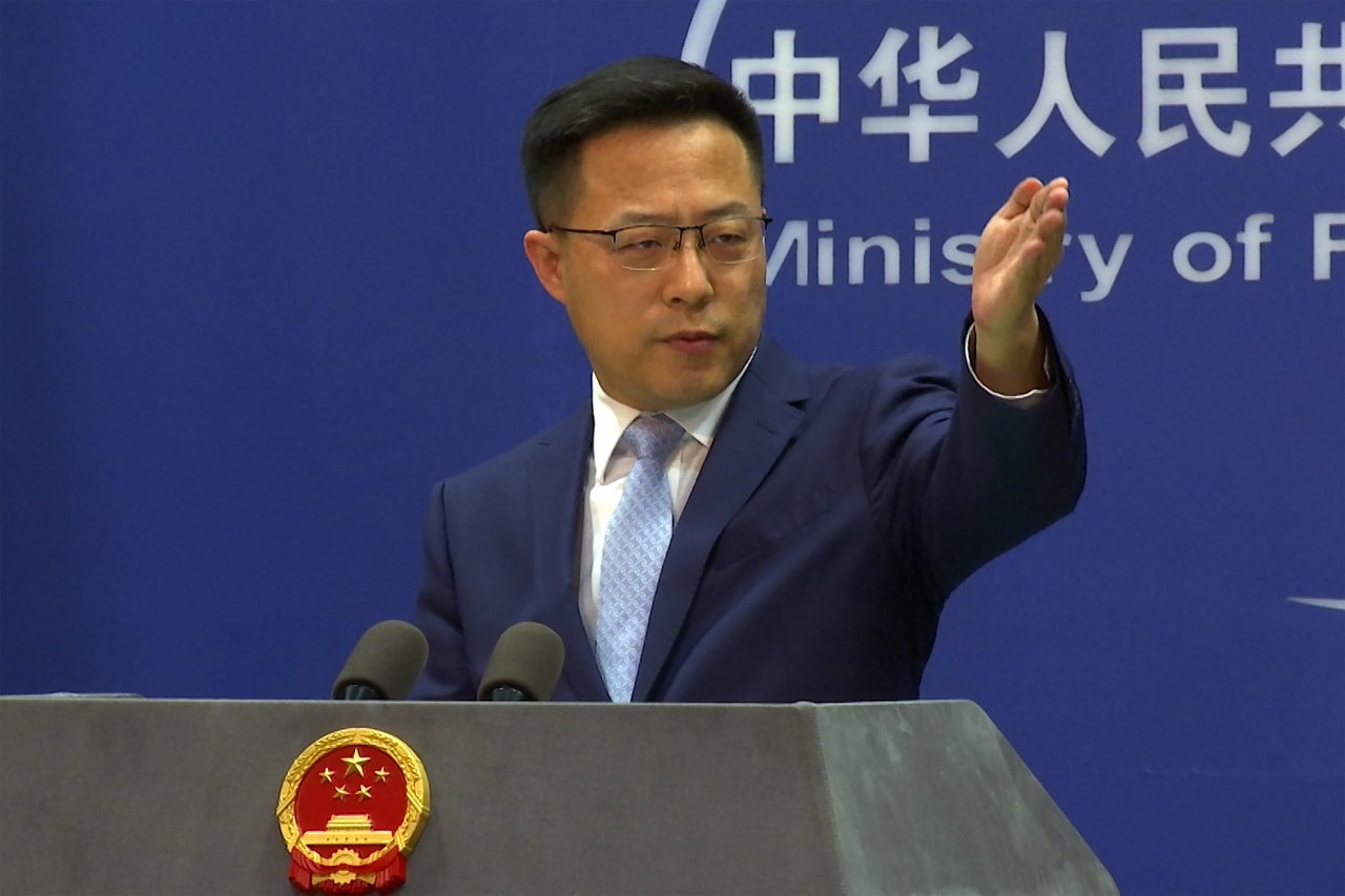 자오리젠(趙立堅) 중국 외교부 대변인. [AP]