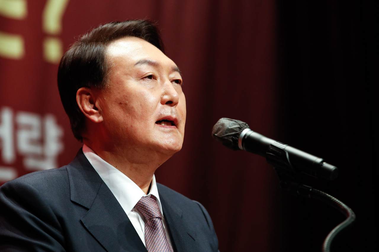 윤석열 국민의힘 대선후보. [연합]