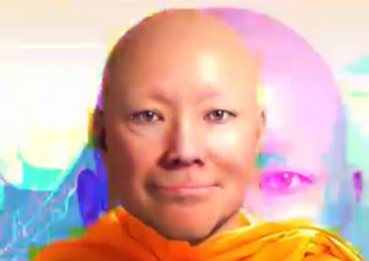 사이 무(Sai Mu)가 제작한 가상 스님.