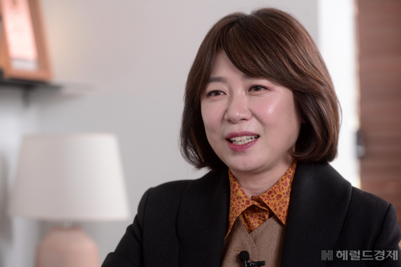 박수경 듀오 CEO가 12일 서울 강남에 위치한 사옥에서 본지와 인터뷰를 가지고 있다. 박해묵 기자