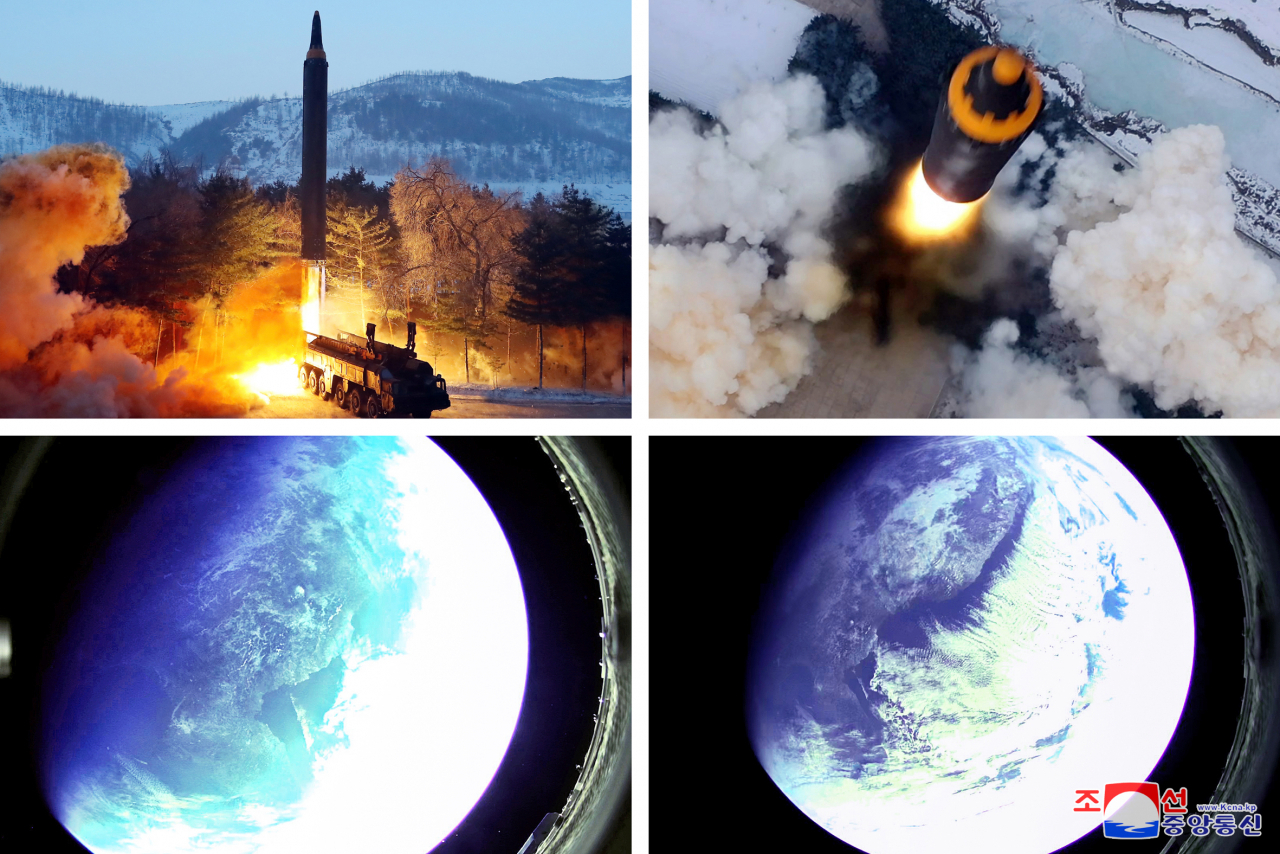 북한이 전날 중거리 탄도미사일(IRBM)인 화성-12형 시험발사에 성공했다고 조선중앙통신이 31일 밝혔다. 통신은 이날 "국방과학원과 제2경제위원회를 비롯한 해당 기관의 계획에 따라 1월 30일 지상대지상중장거리탄도미사일 '화성-12형' 검수 사격 시험이 진행되었다"고 전했다. 그러면서 "국방과학원은 생산되는 화성-12형 무기체계의 정확성과 안전성, 운용효과성을 확인하였다"고 밝혔다. [연합]