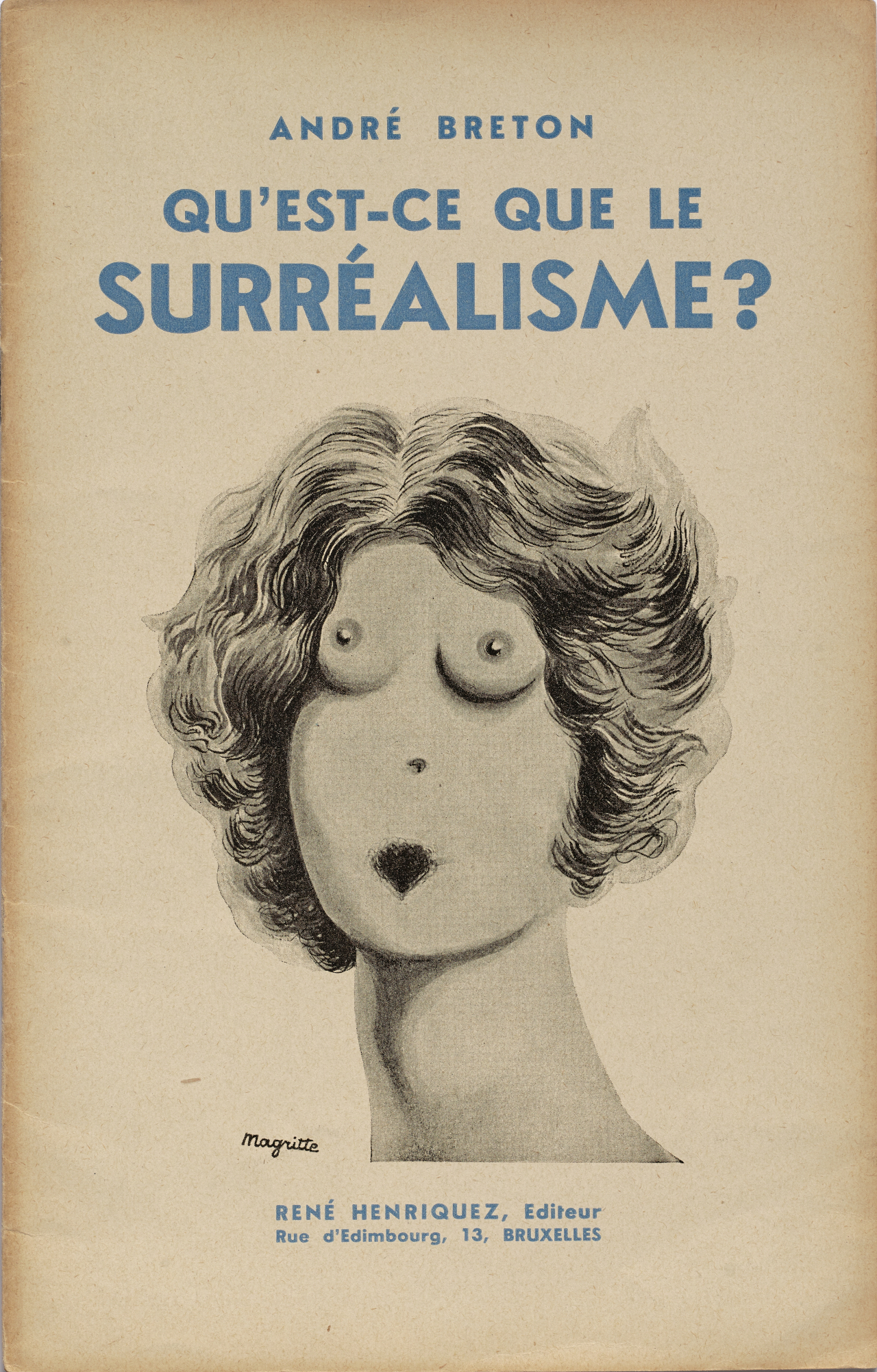 앙드레 브르통, 초현실주의란 무엇인가? [Andr&eacute; Breton / ADAGP, Paris - SACK, Seoul, 2021 Collection of Museum Bojmans van Beuningen 제공 ]
