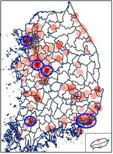 법인‧외지인 집중 매수지역. [국토교통부 제공]