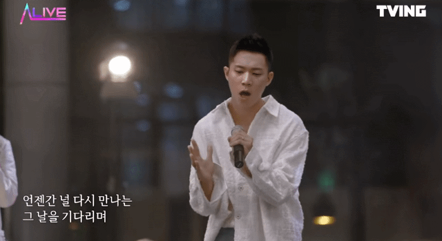 티빙 오리지널 콘텐츠 '얼라이브' 속 임윤택 씨. [티빙 유튜브 캡처]