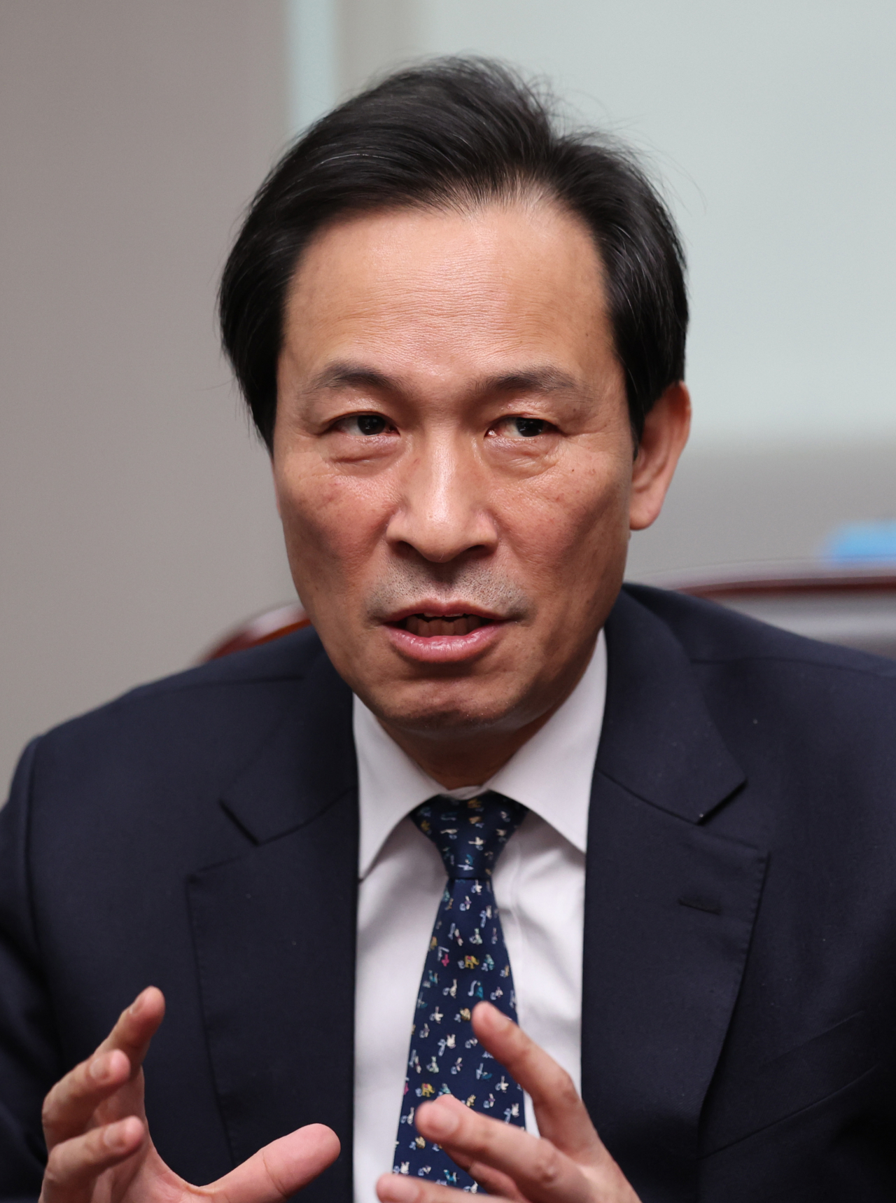 우상호 더불어민주당 총괄선대본부장 [연합}