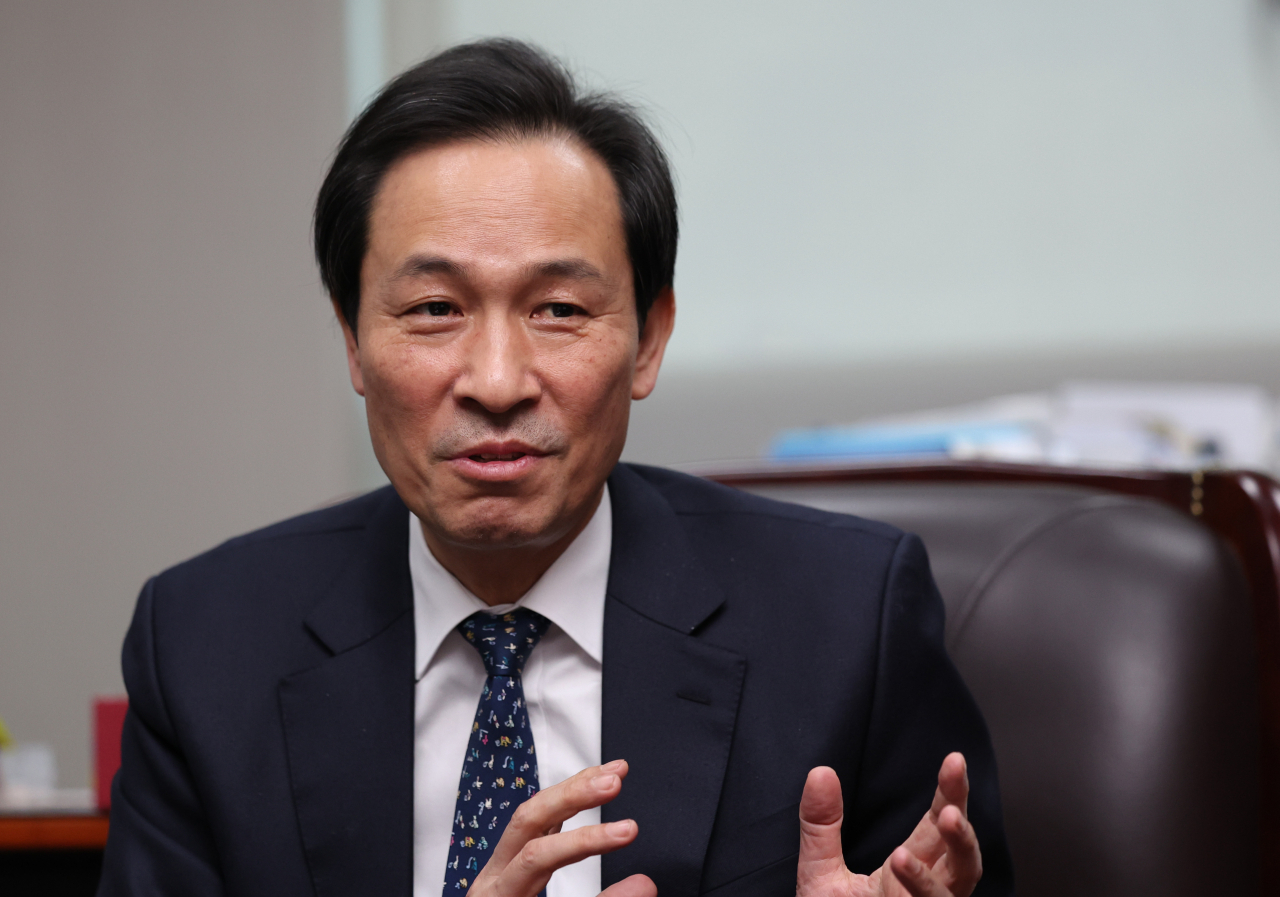 우상호 더불어민주당 총괄선대본부장. [연합]
