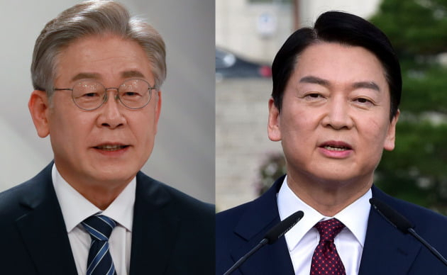 이재명 더불어민주당 대선후보와 안철수 국민의당 대선 후보 [연합]