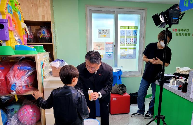 친환경폐기물 분리정책 홍보 ‘홍통방통’ 촬영 장면