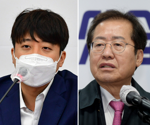이준석 국민의힘 대표(왼쪽), 홍준표 의원 [연합]
