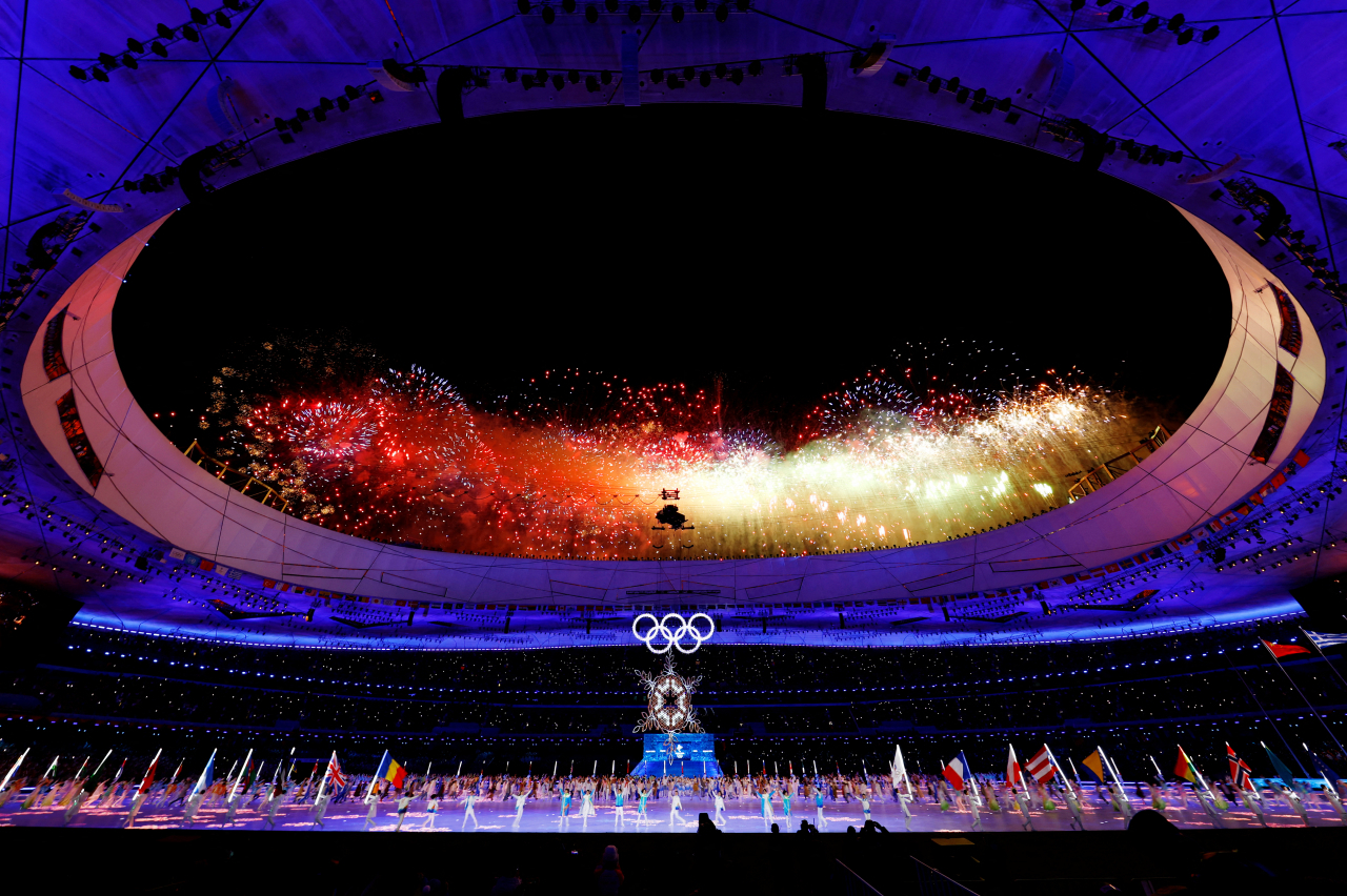20일 열린 2022 베이징 동계올림픽 폐막식 장면 [로이터]
