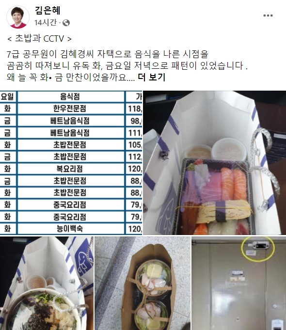 김은혜 국민의힘 의원 페이스북 일부 캡처.