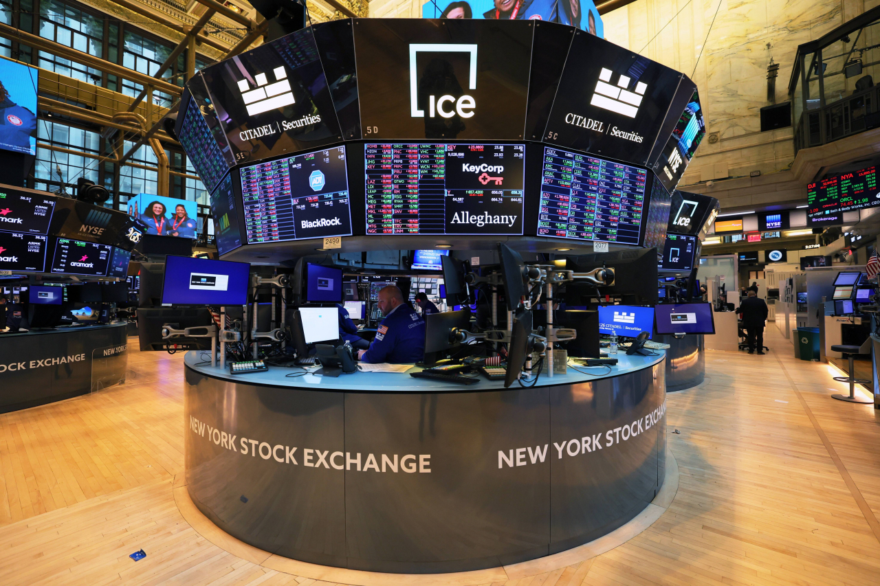 미국 뉴욕증권거래소(NYSE) 내부 모습. [AFP]