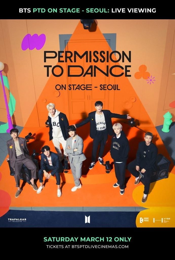 A promotional poster for a live viewing event of BTS concerts to be held in Seoul next month, provided by Big Hit Music (Big Hit Music)