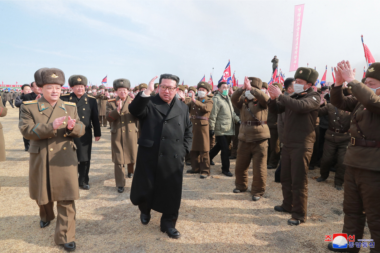 김정은 북한 국무위원장. [국내에서만 사용가능. 연합]
