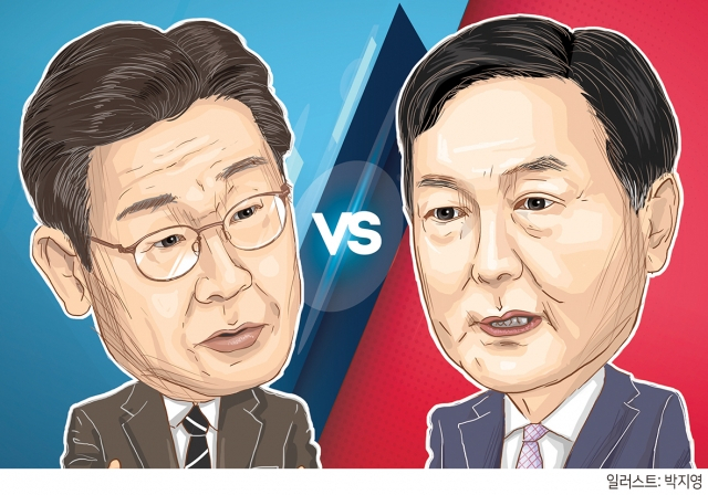 이재명 더불어민주당 대선 후보(왼쪽)와 윤석열 국민의힘 대선 후보. [헤럴드DB]