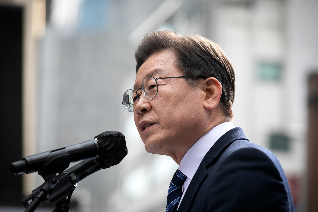 이재명 더불어민주당 대선후보. [연합]