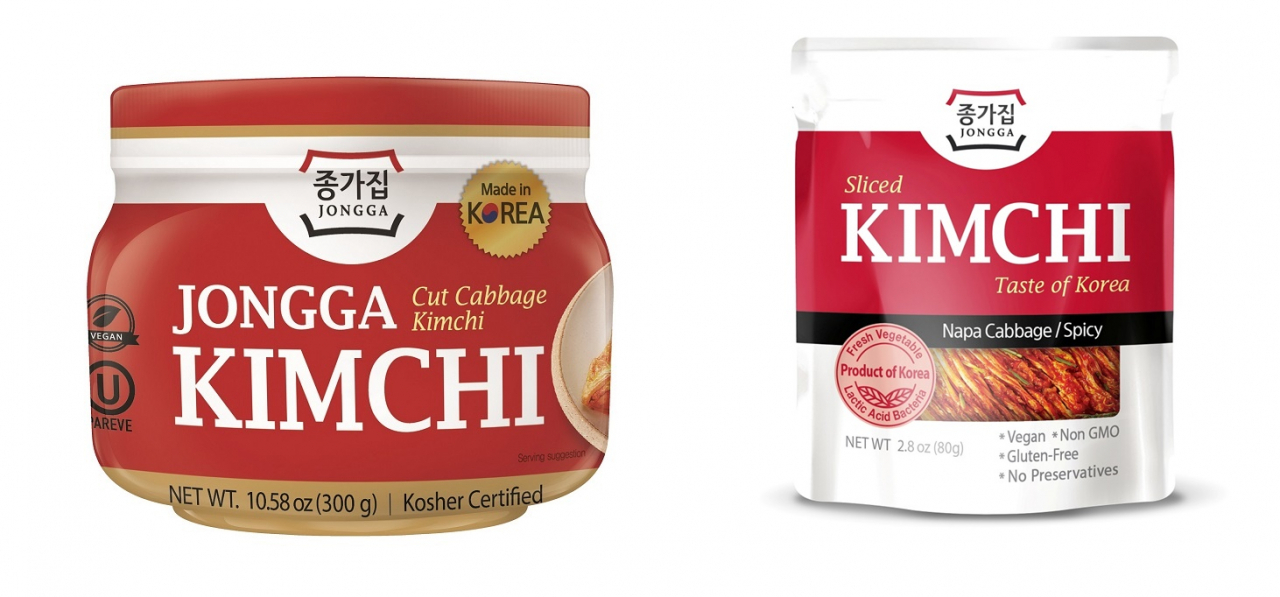 종가집 수출용 맛김치, 페트(PET)와 파우치 형태 [대상 제공]