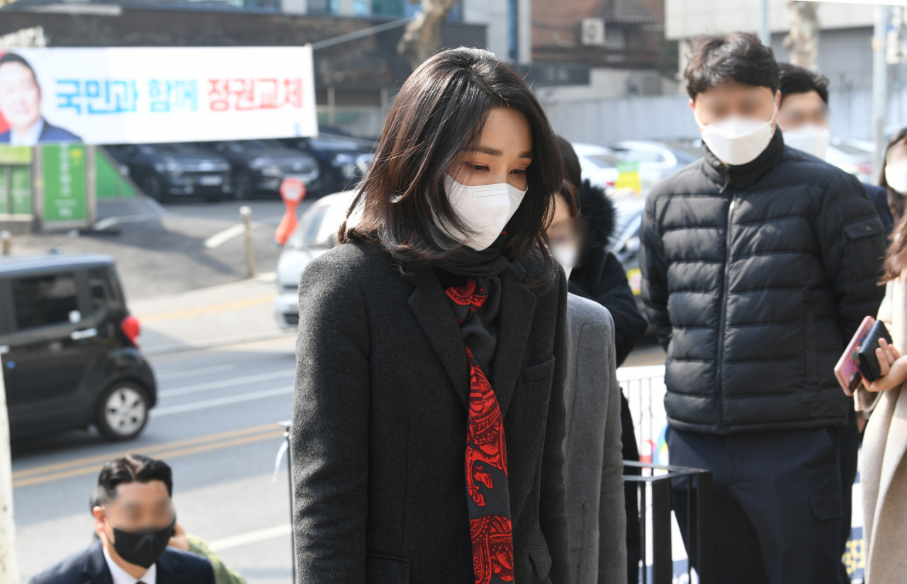 윤석열 국민의힘 대선후보의 부인 김건희 씨. [연합]