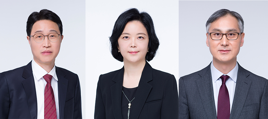 왼쪽부터 최한순 전 고법판사, 주현영 변호사, 박인규 전문위원[제공: 법무법인 세종]