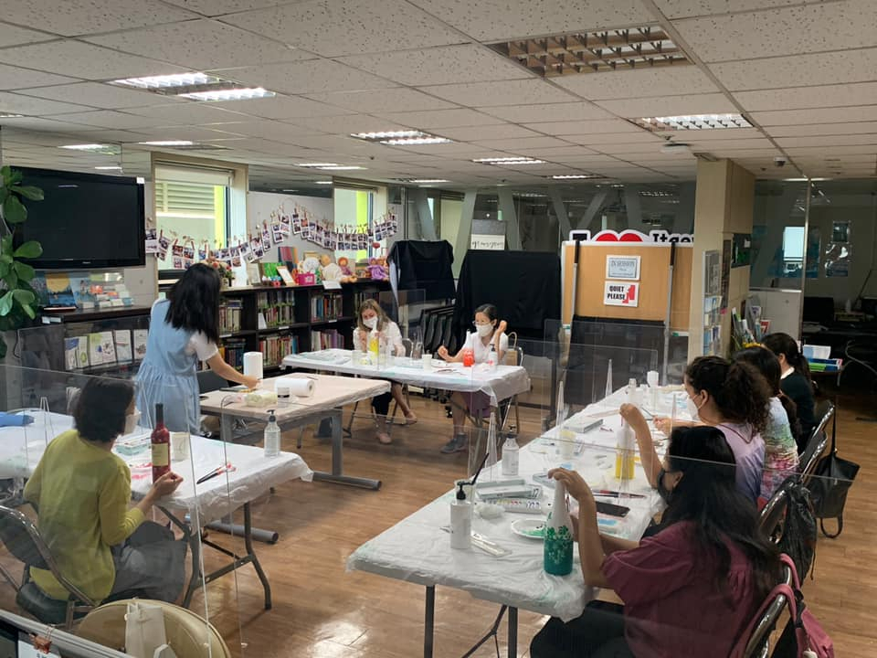 지난해 용산구 글로벌빌리지센터에서 미술교실이 진행되고 있다. [용산구 제공]
