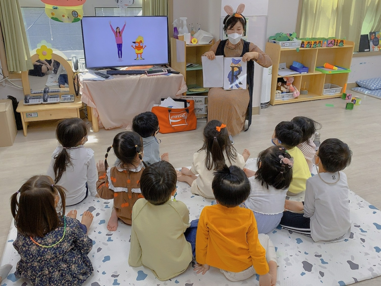 서울 중구 어린이집에서 영유아들이 수업을 받고 있는 모습. [서울 중구 제공]
