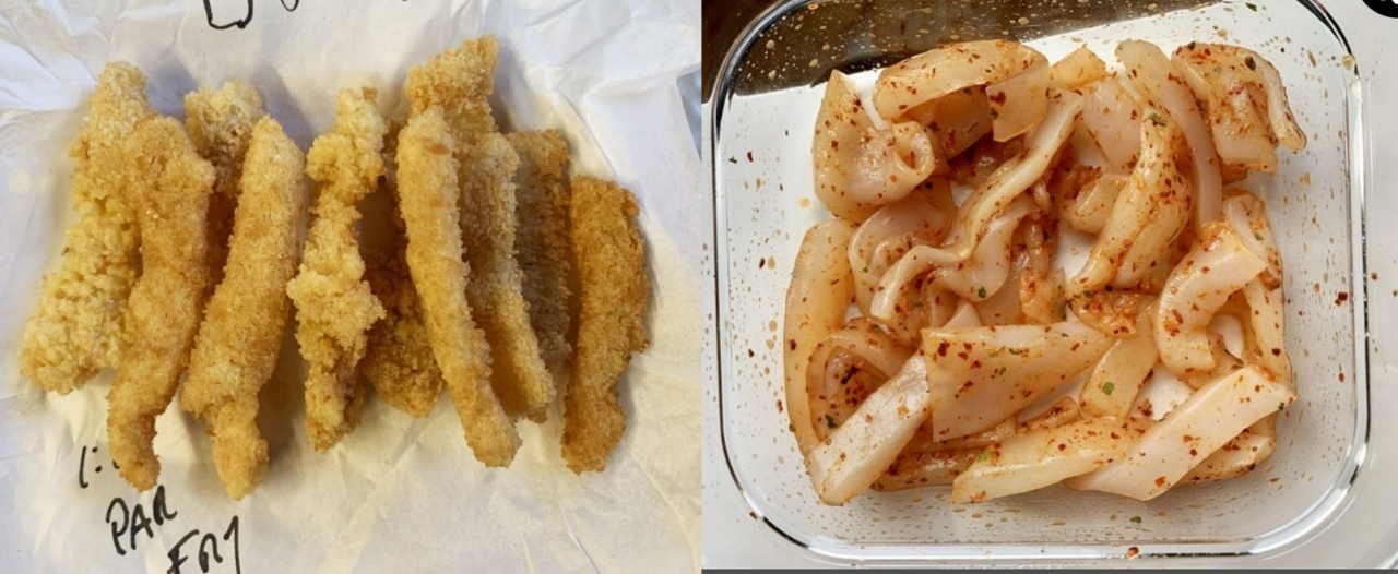 아쿠아 컬처드 푸드의 식물성 오징어 제품