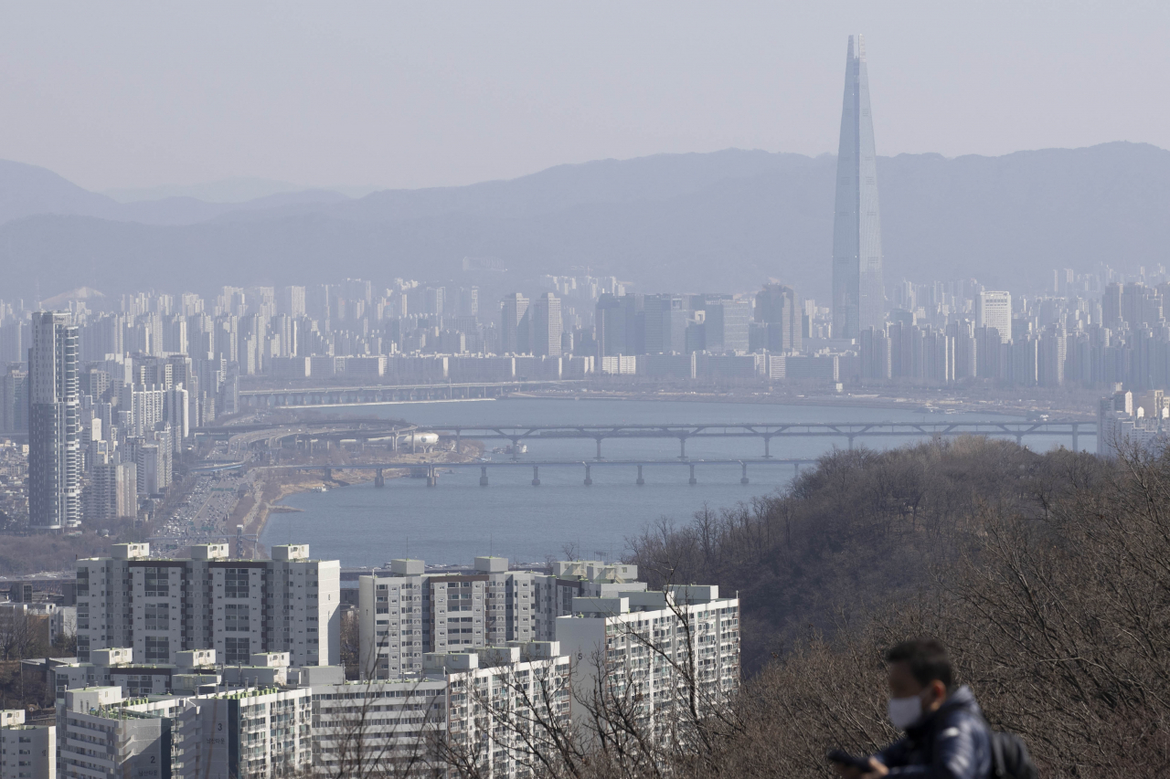 서울 남산에서 내려본 모습 [연합뉴스]