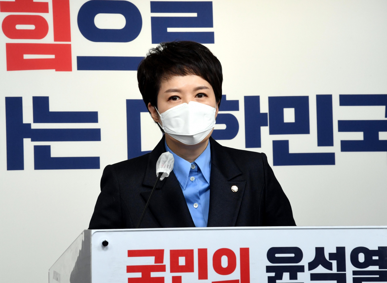 김은혜 당선인 대변인. 이상섭 기자