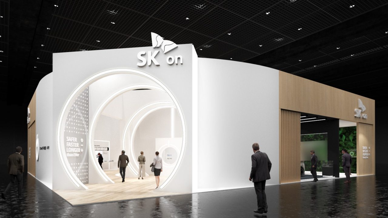 SK온 ‘인터배터리 2022’ 부스 전경. [SK온 제공]