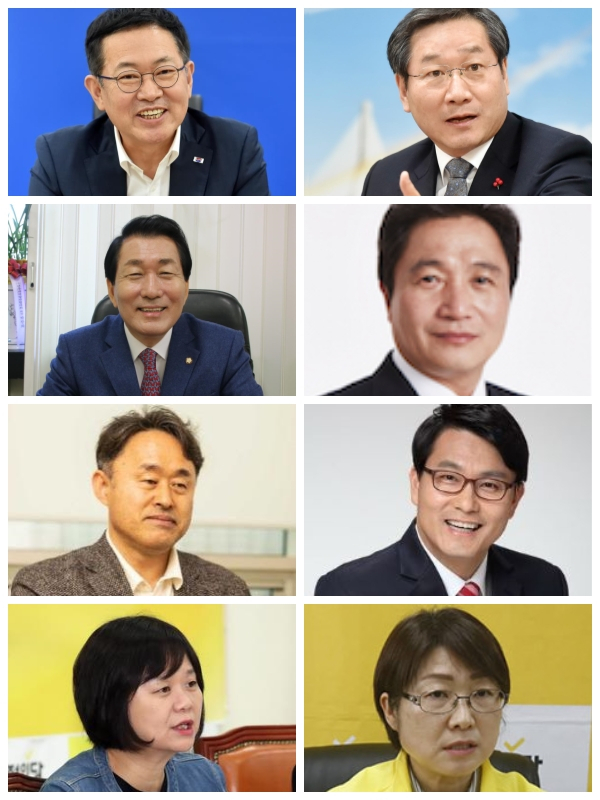 박남춘 인천시장, 유정복 전 인천시장, 안상수 전 인천시장, 이학재 전 국회의원, 심재돈 국민의힘 인천동구당협위원장, 윤상현 국회의원, 이정미 정의당 전 당대표, 문영미 정의당 인천시당위원장