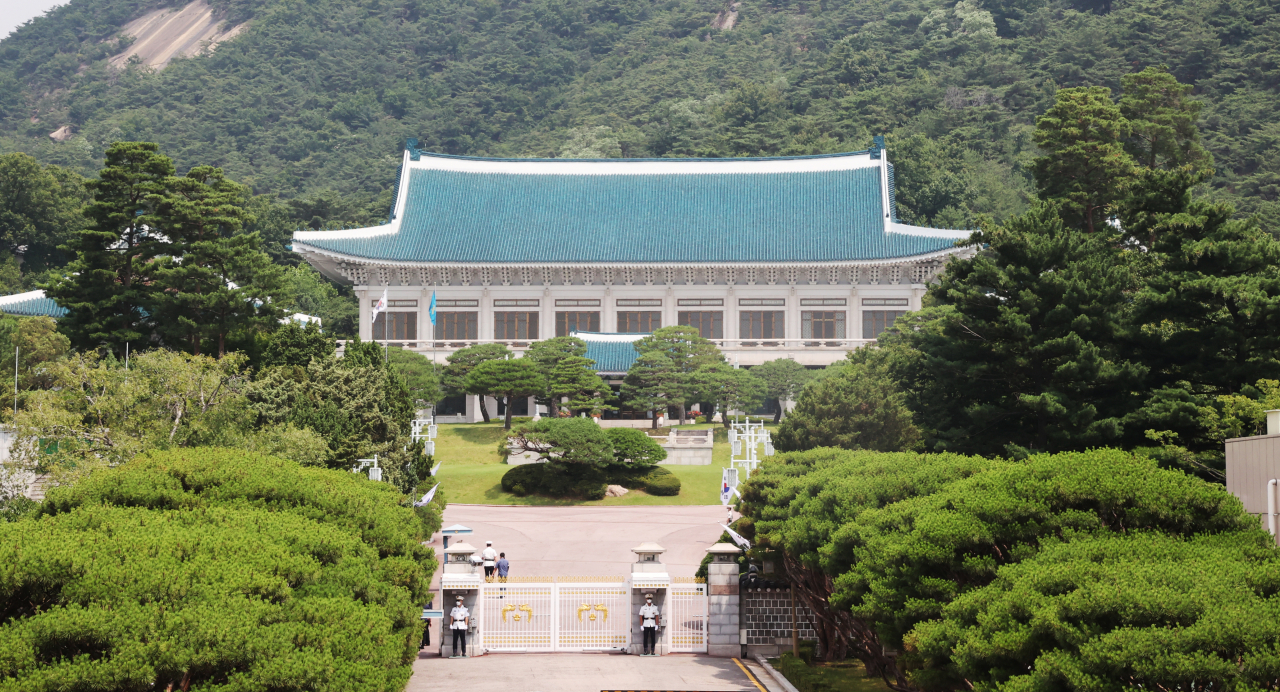 청와대 본관 모습 [연합]