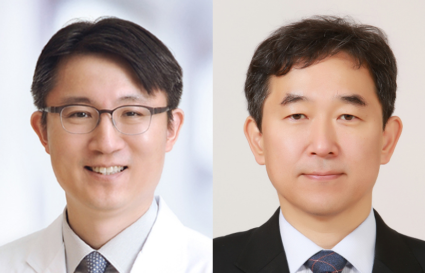 [사진 왼쪽부터] 서울대병원 피부과 권오상, 서울의대 생화학교실 김종일 교수