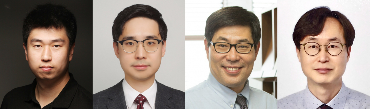 왼쪽부터 김재원 GIST 박사과정생, 연동건 경희의료원 교수, 이건호 광주 치매 코호트 단장, 김재관 GIST 교수.[GIST 제공]