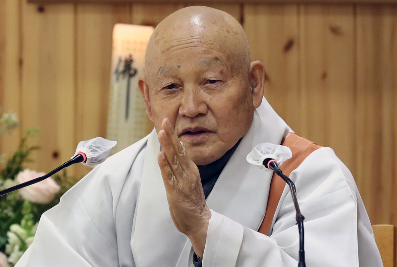 대한불교조계종 종정 성파스님 [연합]