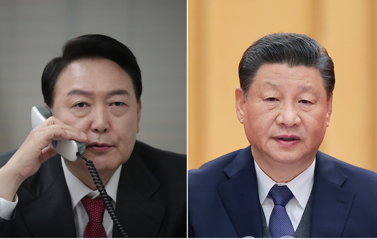 윤석열 대통령 당선인이 25일 오후 시진핑(習近平) 중국 국가주석과 첫 통화를 하고