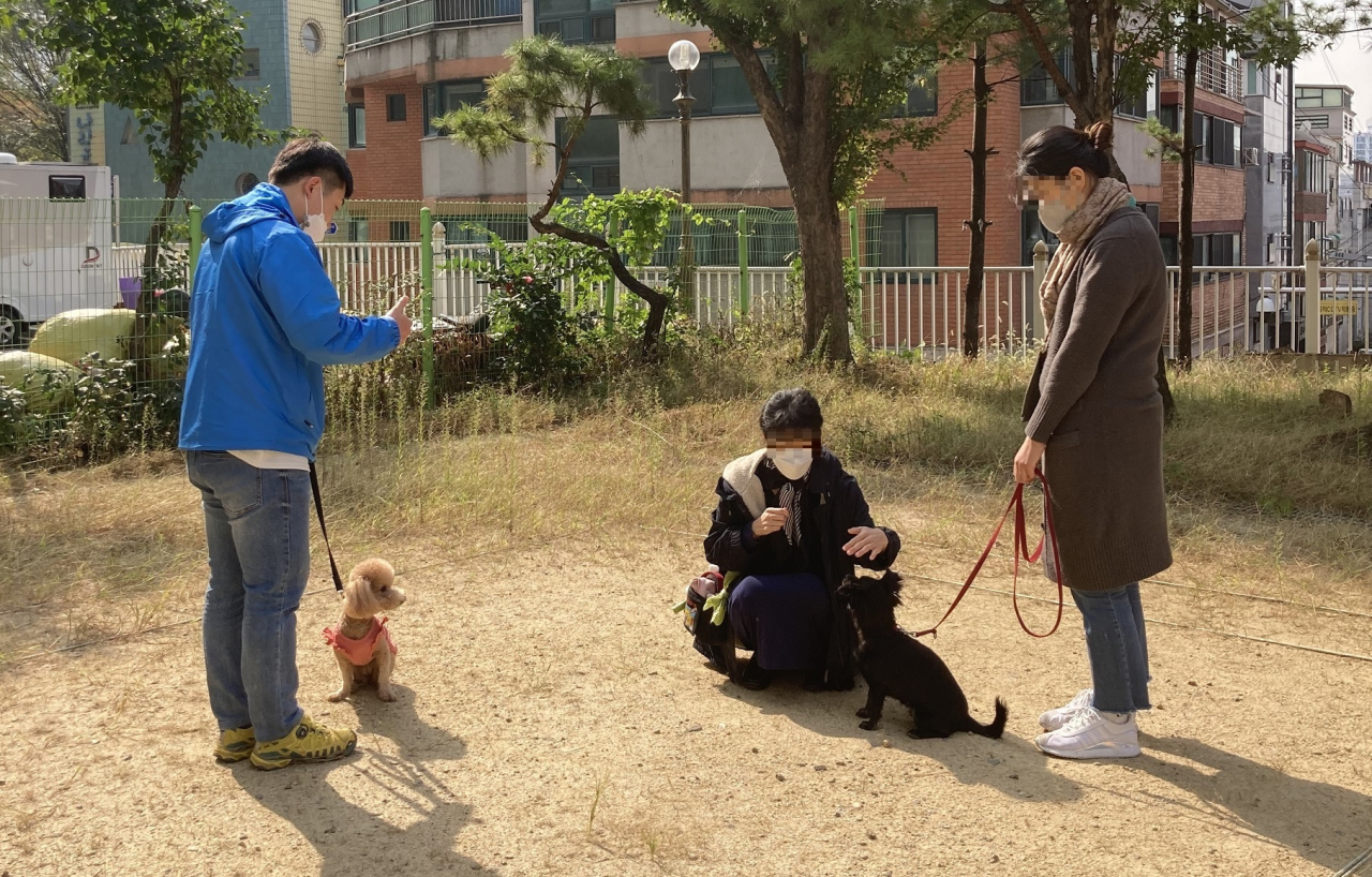 반려동물 행동교정 교육 모습. [강서구 제공]
