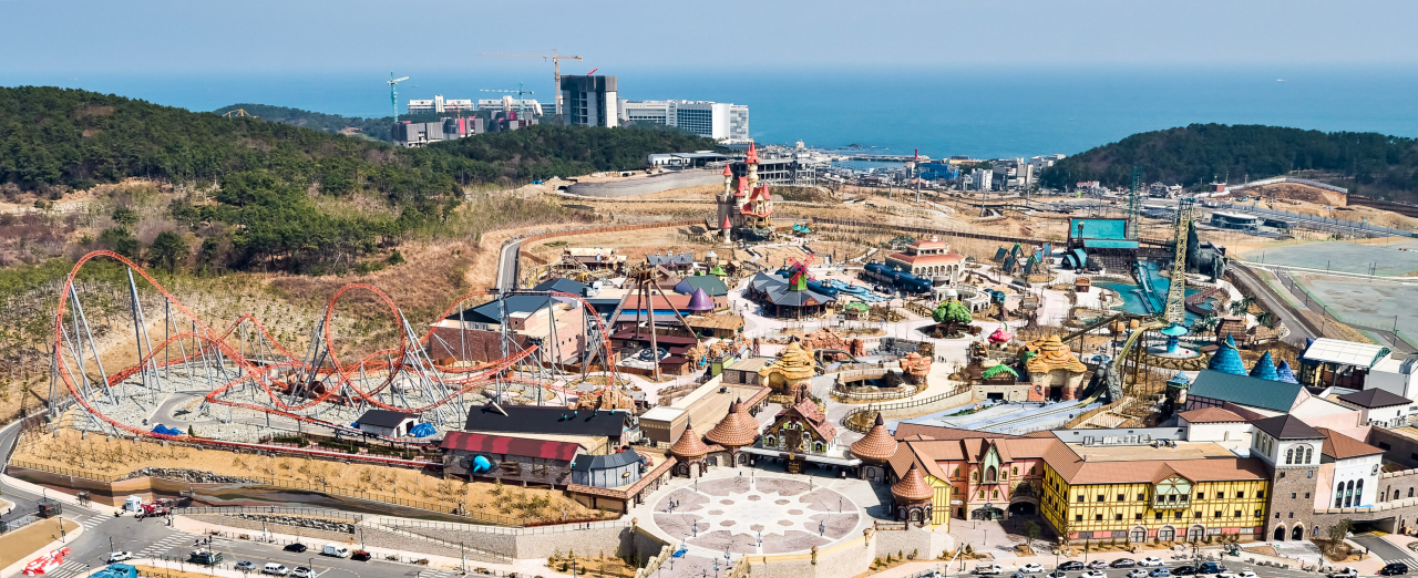 동해바다가 보이는 롯데월드 등 기장 오시리아관광단지