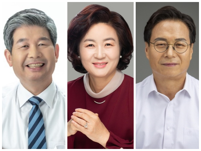 〈사진 왼쪽부터〉최계운 인천대 명예교수, 박승란 전 숭의초교 교장, 이대형 인천시교원단체총연합회 회장