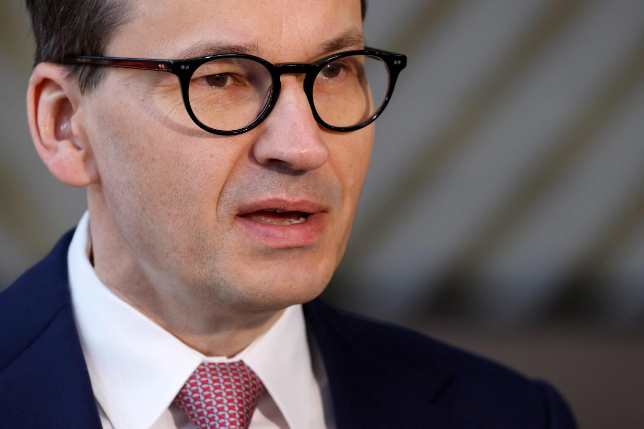 마테우시 모라비에츠키 폴란드 총리 [로이터]