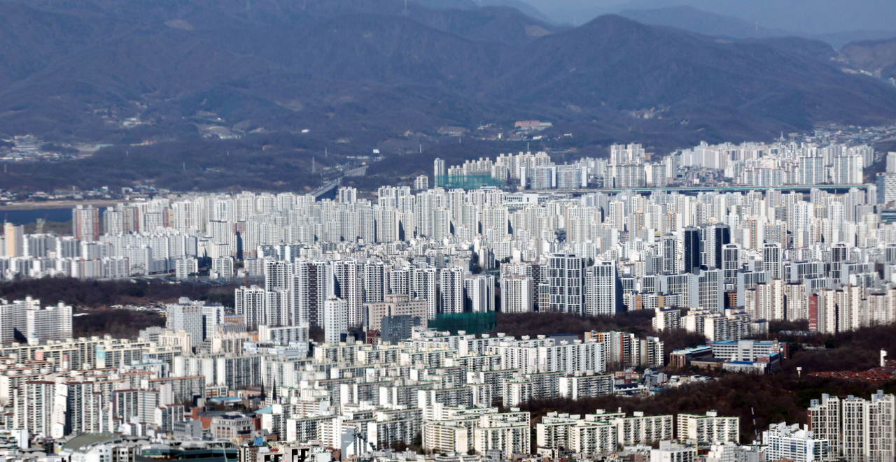서울 시내 아파트 단지 모습. [연합뉴스]