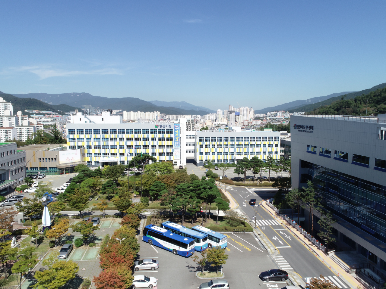 양산시청 전경