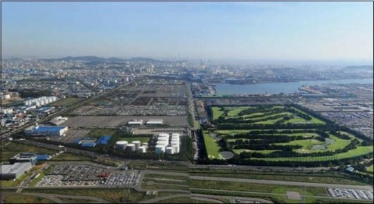 인천 북항 배후단지(북측) 전경