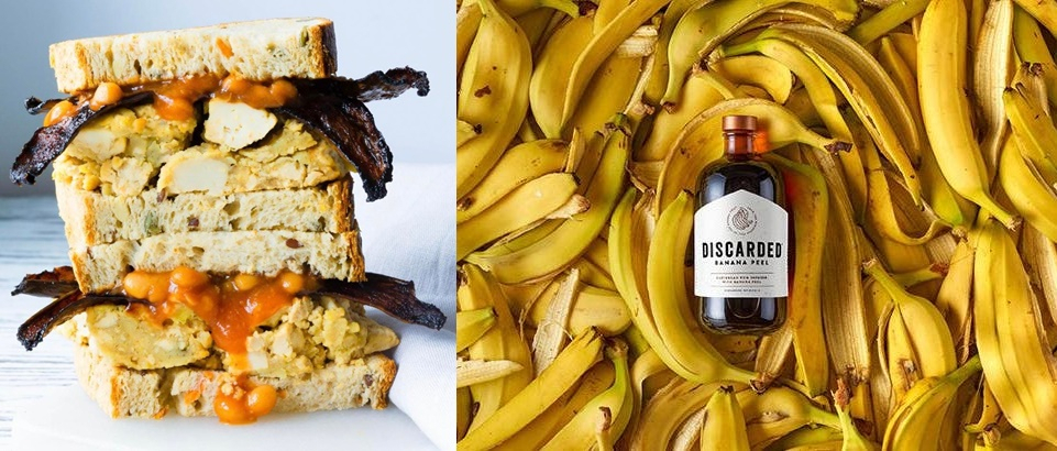 바나나껍질을 이용한 음식과 럼주. [SNS, Banana Peel Rum]