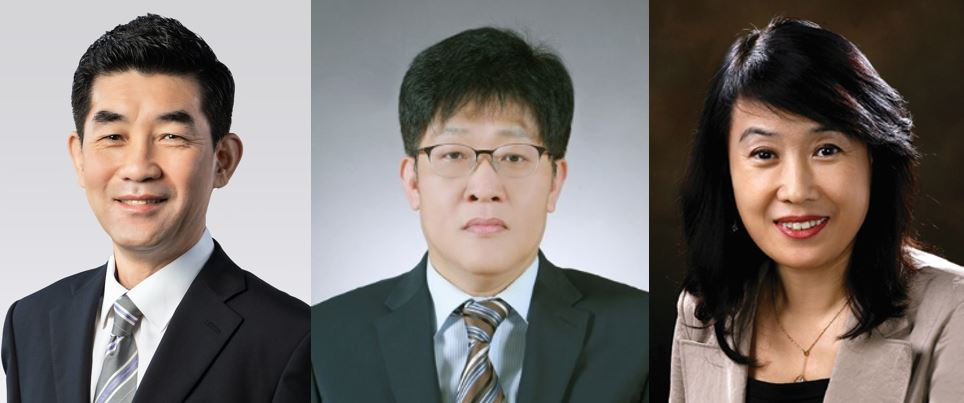 왼쪽부터 신임 이재현 일주·세화학원 이사장, 이우진 일주학술문화재단 이사장, 서혜옥 세화예술문화재단 이사장. [태광그룹 제공]