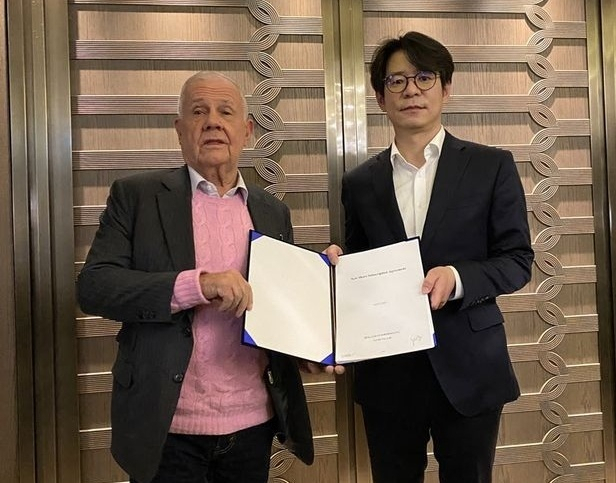 짐 로저스(왼쪽), 레보이스트의 오병훈 대표.[레보이스트 제공]