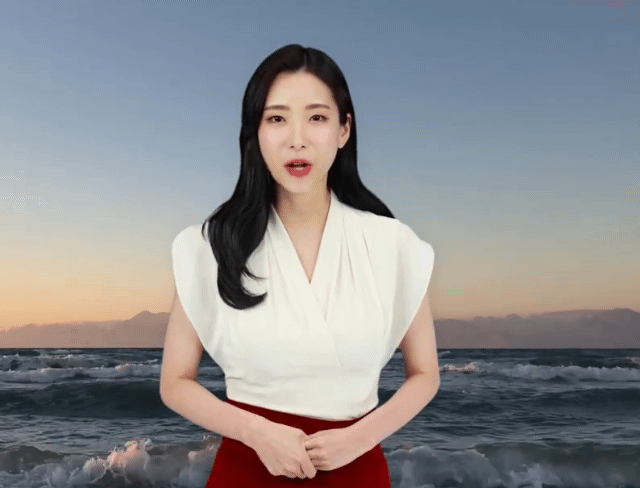 딥브레인AI가 개발한 가상 인간 쇼호스트. [딥브레인AI 유튜브]