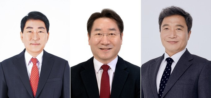 안상수, 유정복, 이학재〈사진 왼쪽부터〉