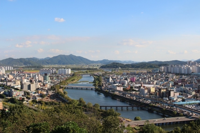 순천시 원도심 전경.