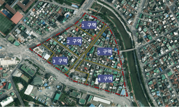 모아타운으로 지정된 번동 1~5구역 정비 전 조감도.[서울시 제공]